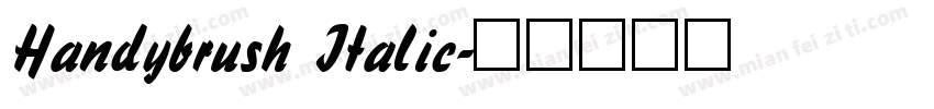 Handybrush Italic字体转换